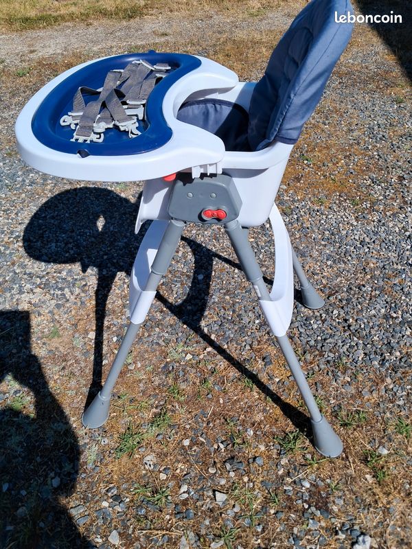 Chaise haute Orchestra Premaman Basic. Housse bleue (image 3)
