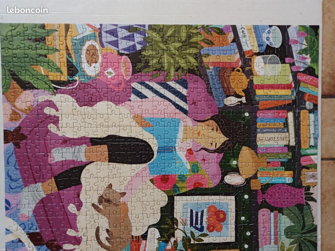 PUZZLE PIÈCES & PEACE 1000 pièces COMPLET n° 1 (image 9)