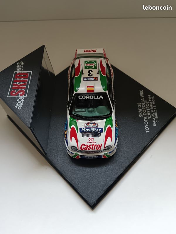 Miniature Toyota Corolla WRC 1/43 – Marque Skid – Kesapoyta (Occasion)