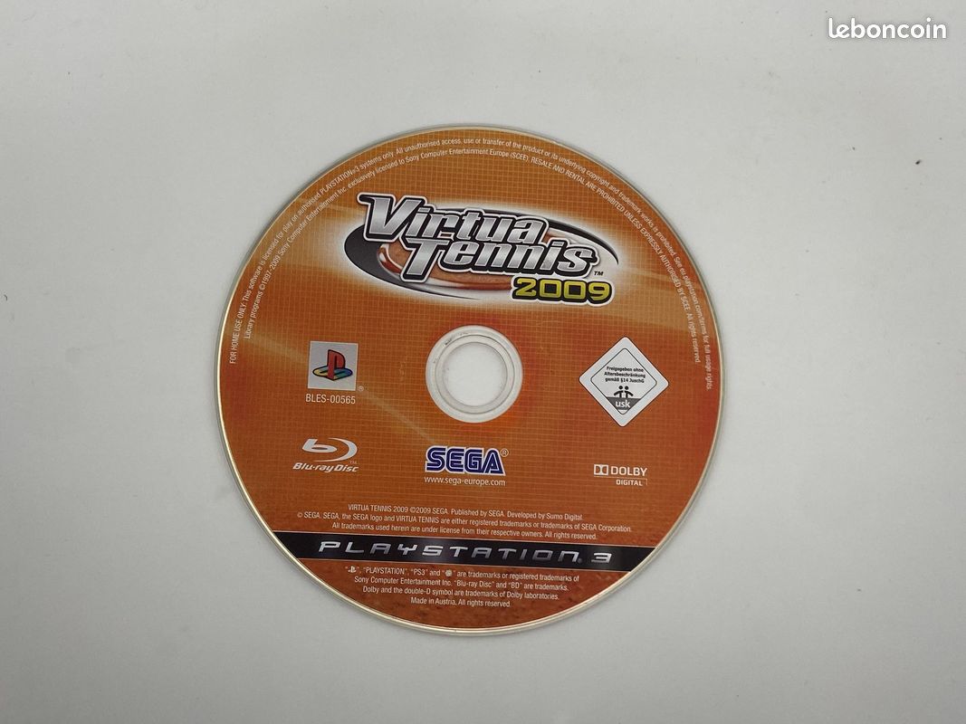 Jeu Vidéo Virtua Tennis 2009 (Sega) - Bon état - Plateforme Non Spécifiée