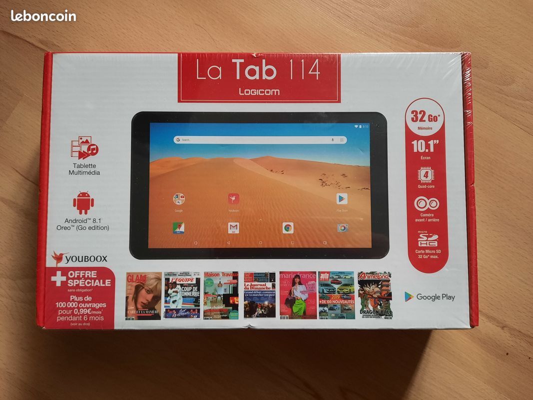 La Tab 114 Logicom, 32 Go de memoire (image 1)
