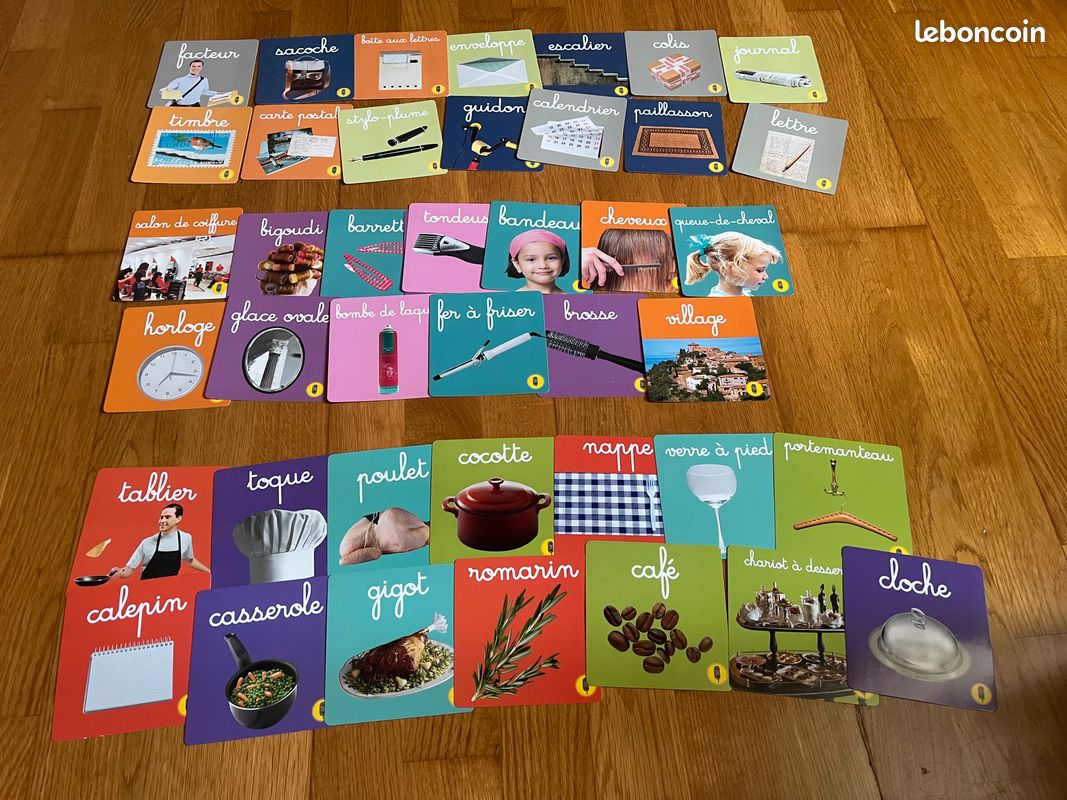 1 lot de 42 cartes-mots pour développer le vocabulaire, relatif à 3 thèmes (image 6)