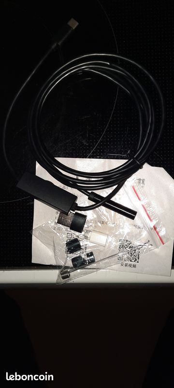 Caméra endoscopique 2 METRES USB Type-C, câble rigide 7.0mm, mini caméra d'inspection de tuyau etanche lumiere LED reglable, PC, téléphones,Tablettes (image 1)