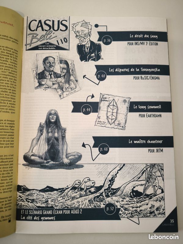 Casus Belli n°110 – Novembre 1997 – Jeux de rôle / AD&D / JRTM / INS-MV / Shadowrun (image 3)