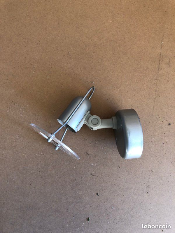 Spot applique gris douille E 14 conforama (image 1)