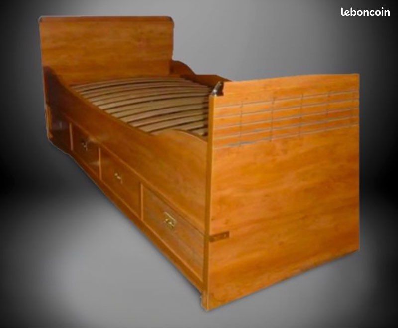 Lit + Commode+ 1 matelas (image 4)