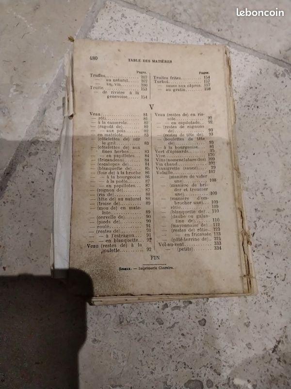 Ancien livre de cuisine "La Véritable Cuisine de Famille" – Tante Marie – Vers 1920-1930 – 40ᵉ édition (image 3)
