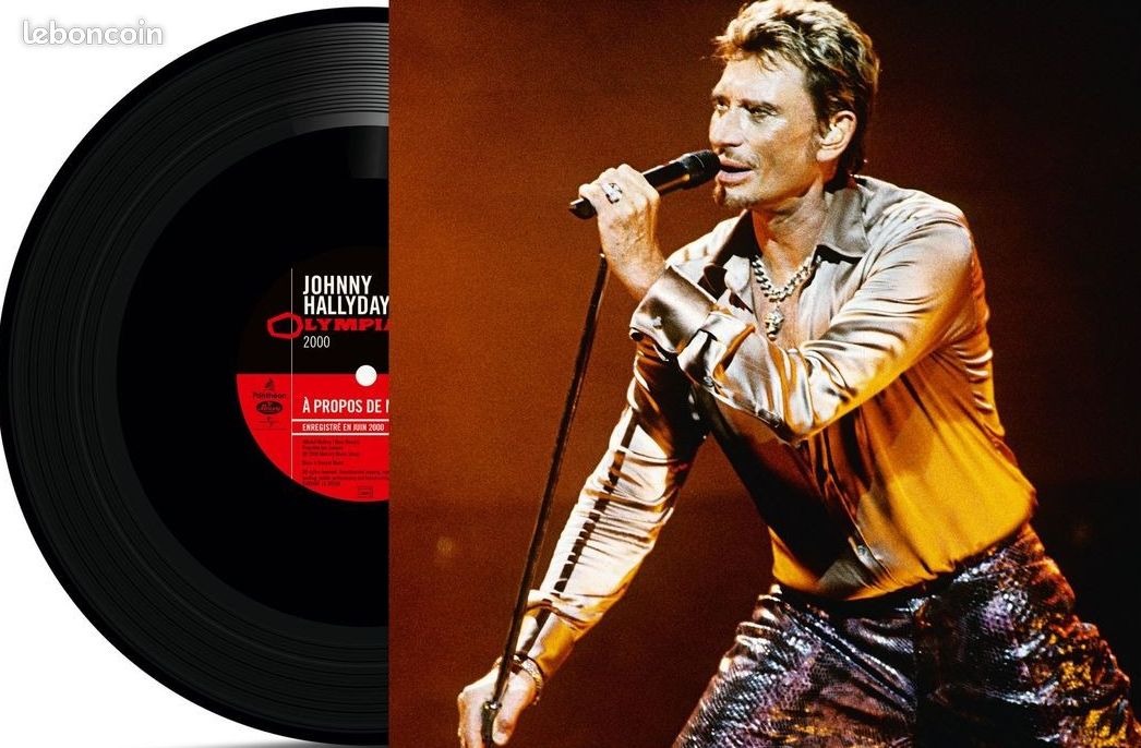 Johnny Hallyday SP 45 T 2 TITRES OLYMPIA 62 / OLYMPIA 2000 (image 2)