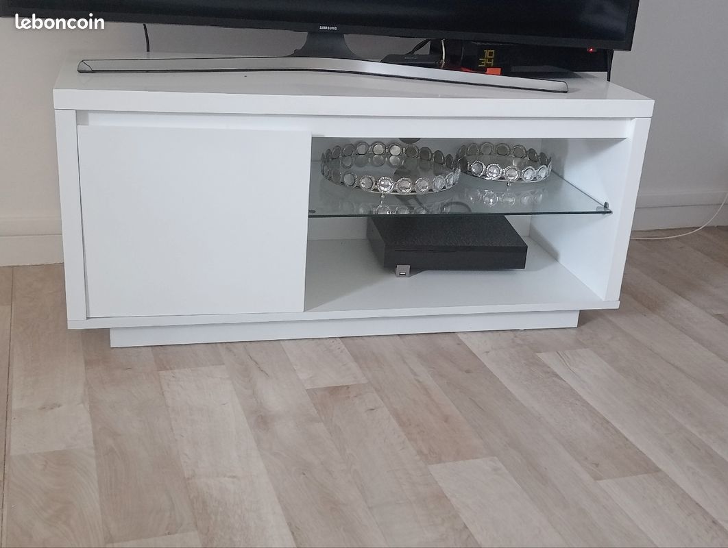 Meuble télé led bleu (image 1)