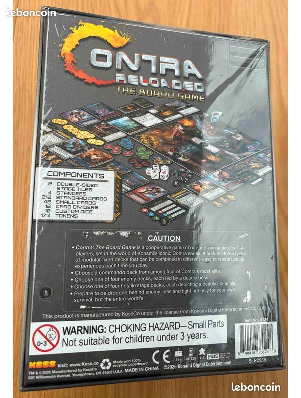 Contra Reloaded jeu de plateau NEUF + bonus KessCo (image 2)
