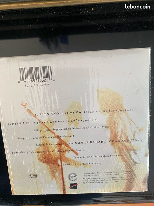 Stephan Eicher cd 2 titres rien à voir (image 2)