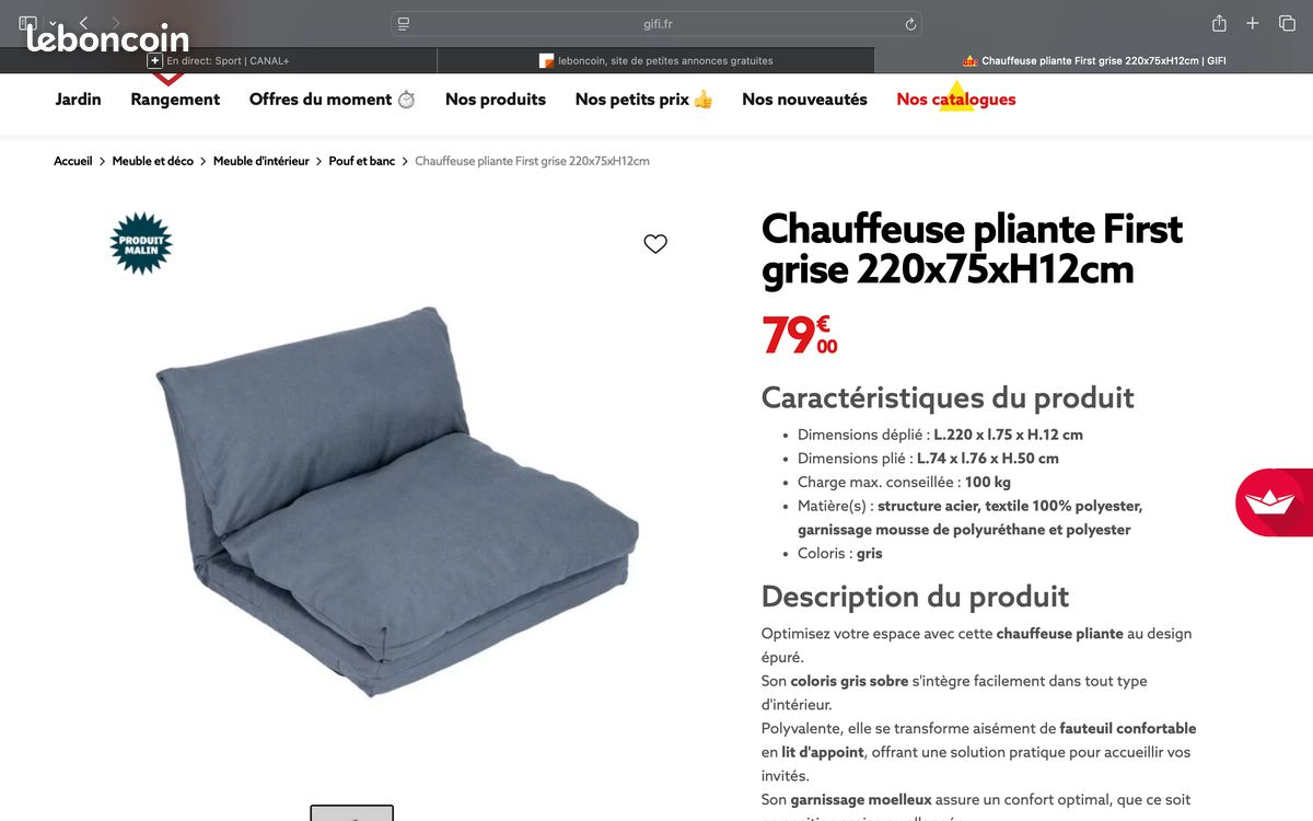 Chauffeuses / Futons (image 3)