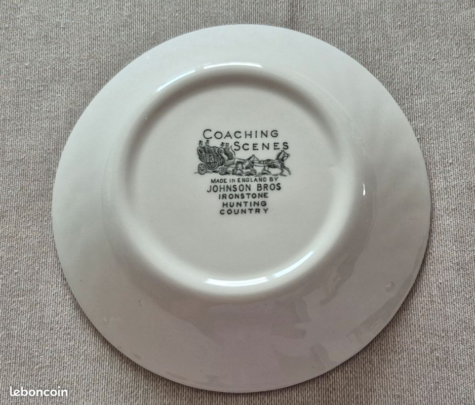 Ensemble dessert faience anglaise saladier + 8 coupelles (image 6)
