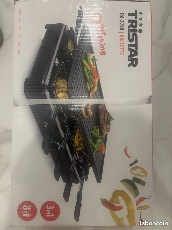 Appareil à raclette Tristar pour 8 personnes (image 1)