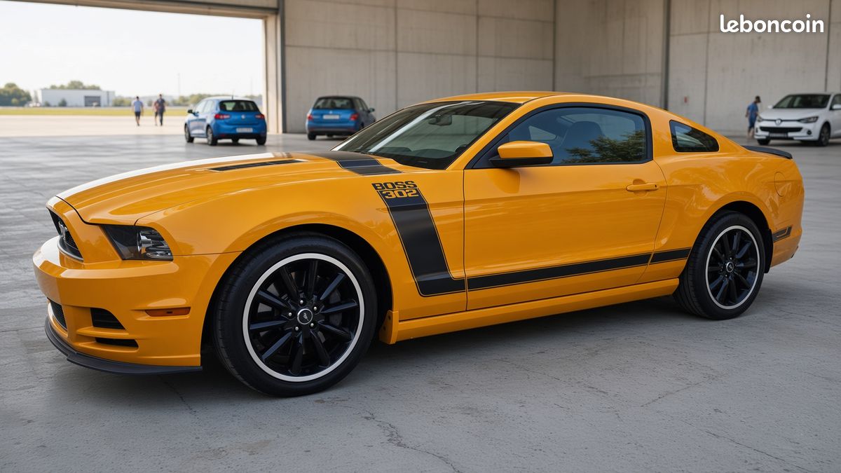 FORD MUSTANG BOSS 302 School Yellow – 2013 – 28 000 km – 44400 TTC (image 1)