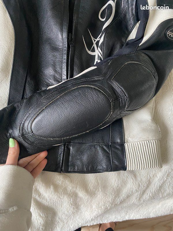 Veste de Moto femme en cuir - Taille XS/S (image 6)