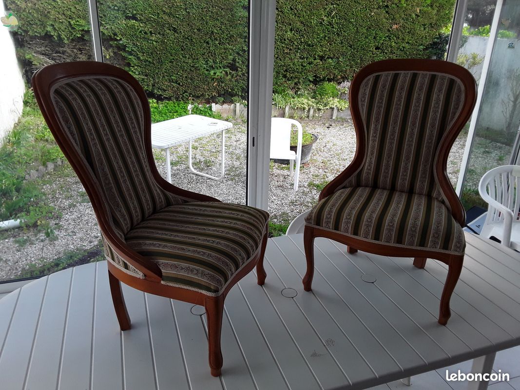Lot de fauteuil chauffeuse Vintage (image 2)