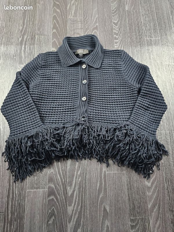 Haut Zara Noir En Maille Croisée Devant - Taille M - Neuf Avec étiquette