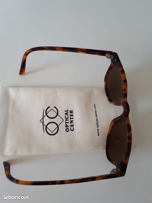 Lunette de soleil femme, monture écaille, Optical Center, neuf (image 2)