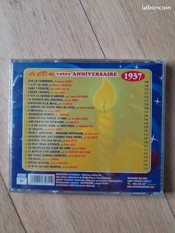 CD anniversaire 1937 (image 2)