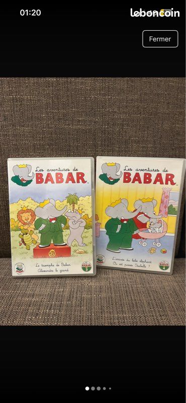 Lot 2 DVD de Babar (image 1)