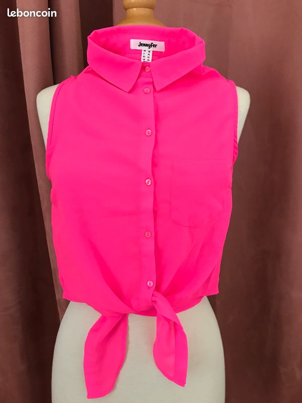 Chemise sans manches noeud à la ceinture (image 1)