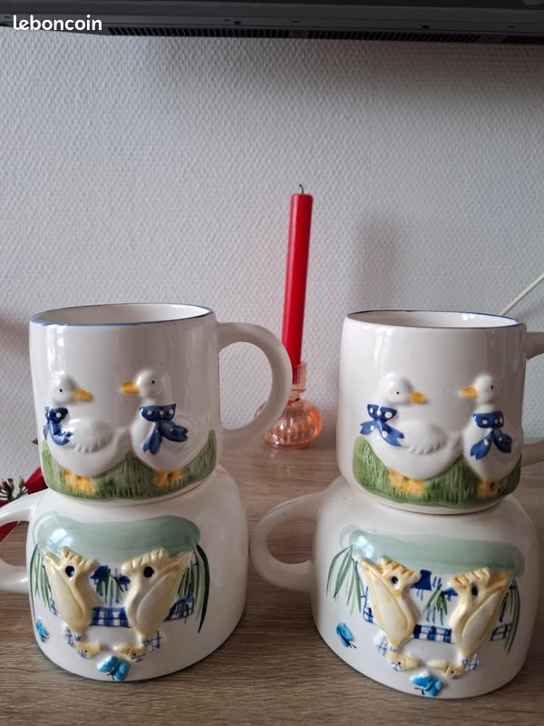 Tasse en Céramique Canard Colvert Tasse À Café Vintage Tasses À Thé