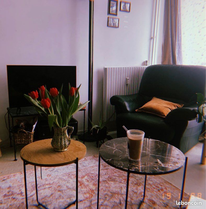 Fauteuil cuir vert vintage (image 1)