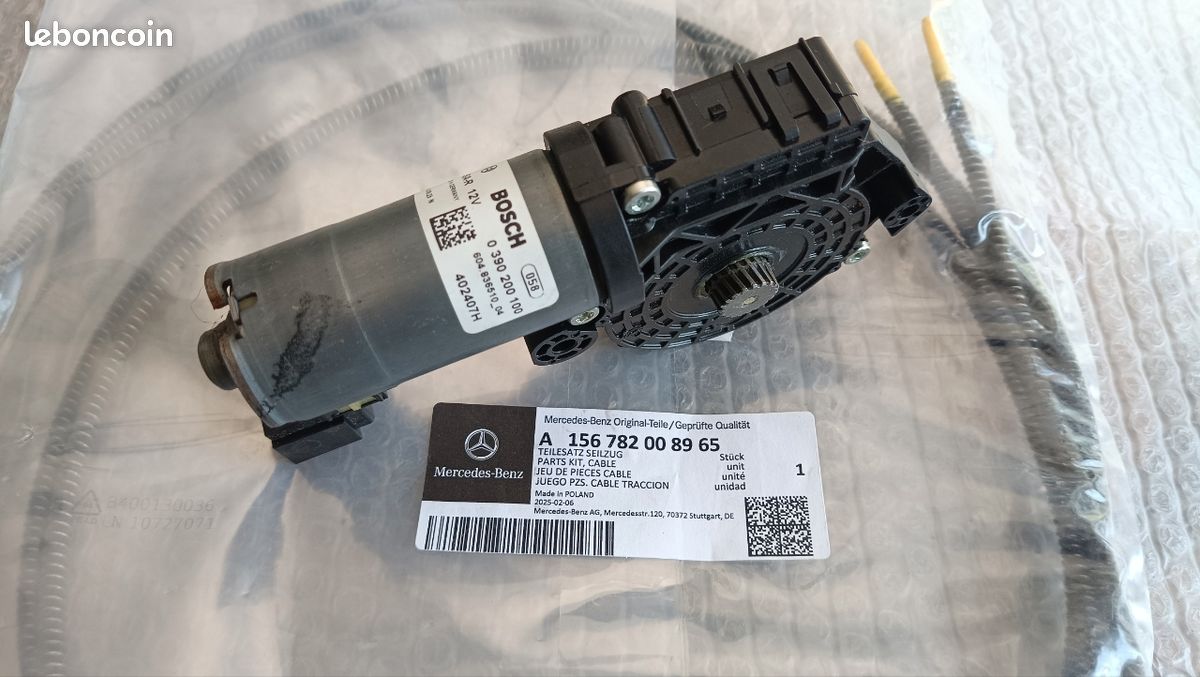 Moteur de Toit Ouvrant avec câble – Mercedes-Benz A156 782 00 89 65 ...