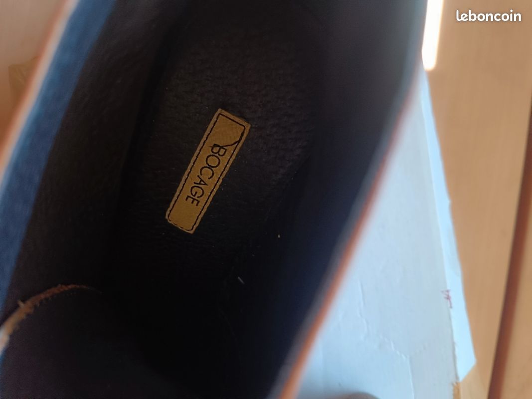 Bottines compensées en cuir Très bon état (image 8)