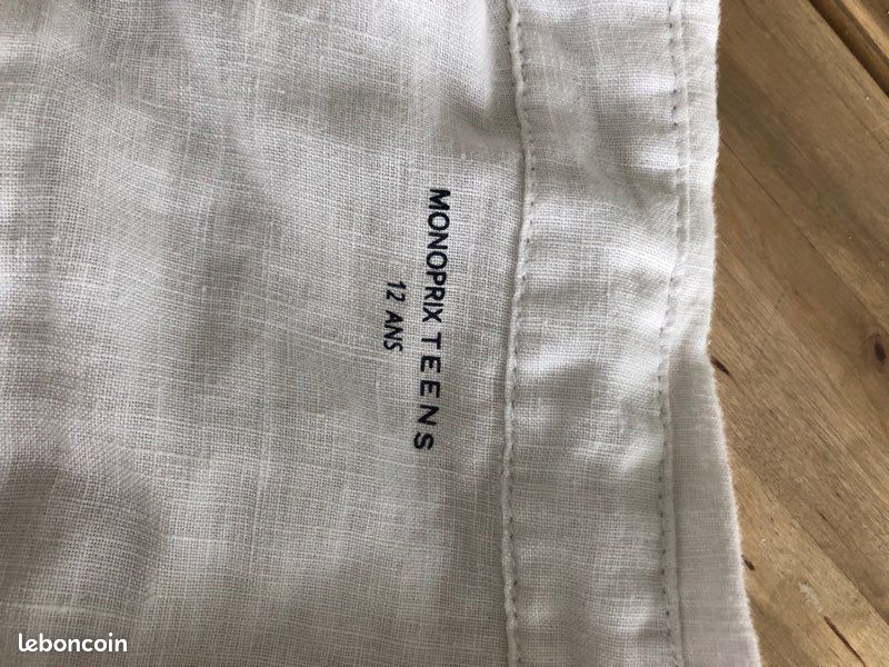 Chemise blanche en lin (image 2)