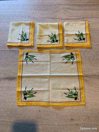 Serviette de table ivoire par 5