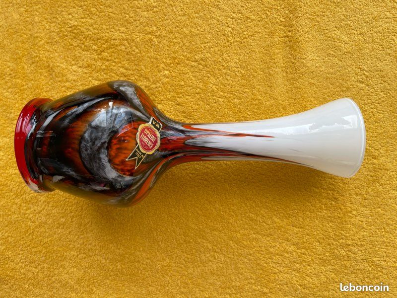 Vase en opaline de Florence marque Vetreria Barbieri années ‘70 (image 8)