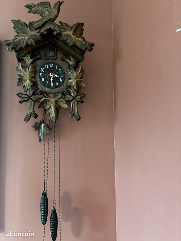 Horlogerie ,Horloge Comtoise Mini Boîtier Vide Forêt Noir, Coucou