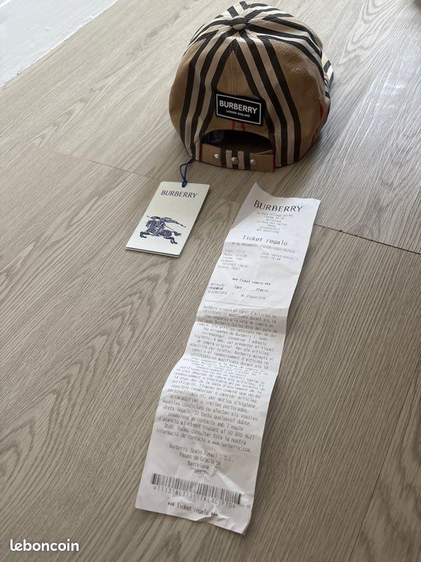 Lot de 2 casquettes Burberry – Complètes (boîte, ticket de caisse, sac et étiquettes) (image 5)