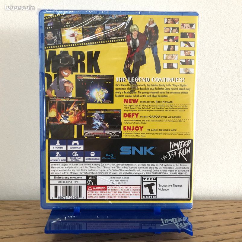Garou: Mark Of The Wolves - Édition Limitée PS4/PS5, Neuf Sous Blister (Limited Run Games)