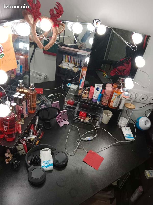 Coiffeuse d'angle avec led (image 3)
