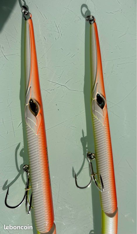 Leurre Vintage O.M. Bait Co 'Unner Flash' - Bois Des Années 1950 - Pêche Eau Douce