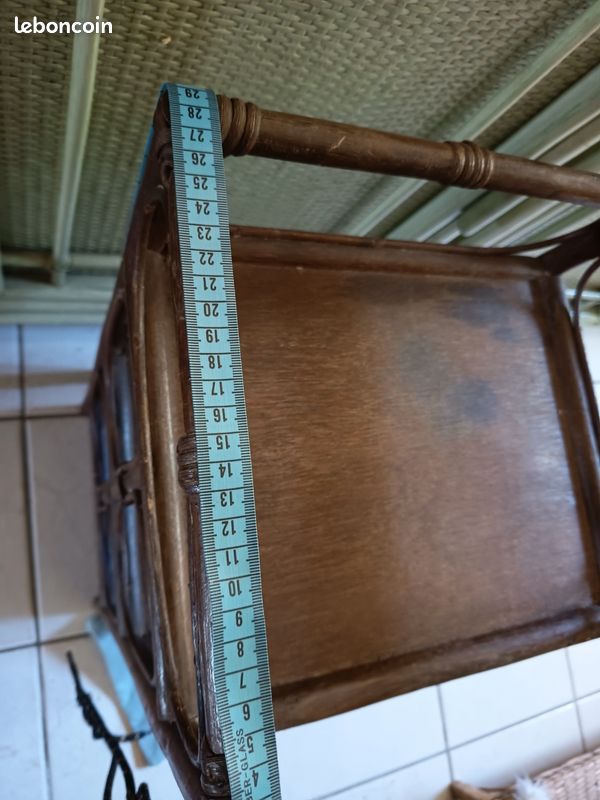 Étagère en rotin vintage (image 7)