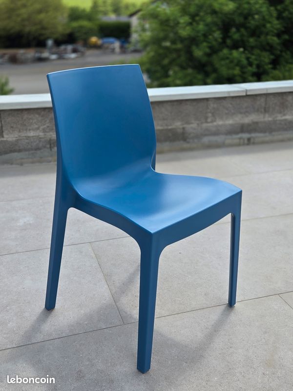 Lot chaises de jardin polypropylène (image 4)