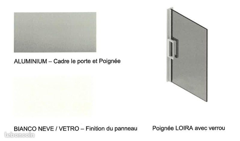 QUADRA - Porte coulissante encastrée avec panneau en simple verre sans montants (image 5)