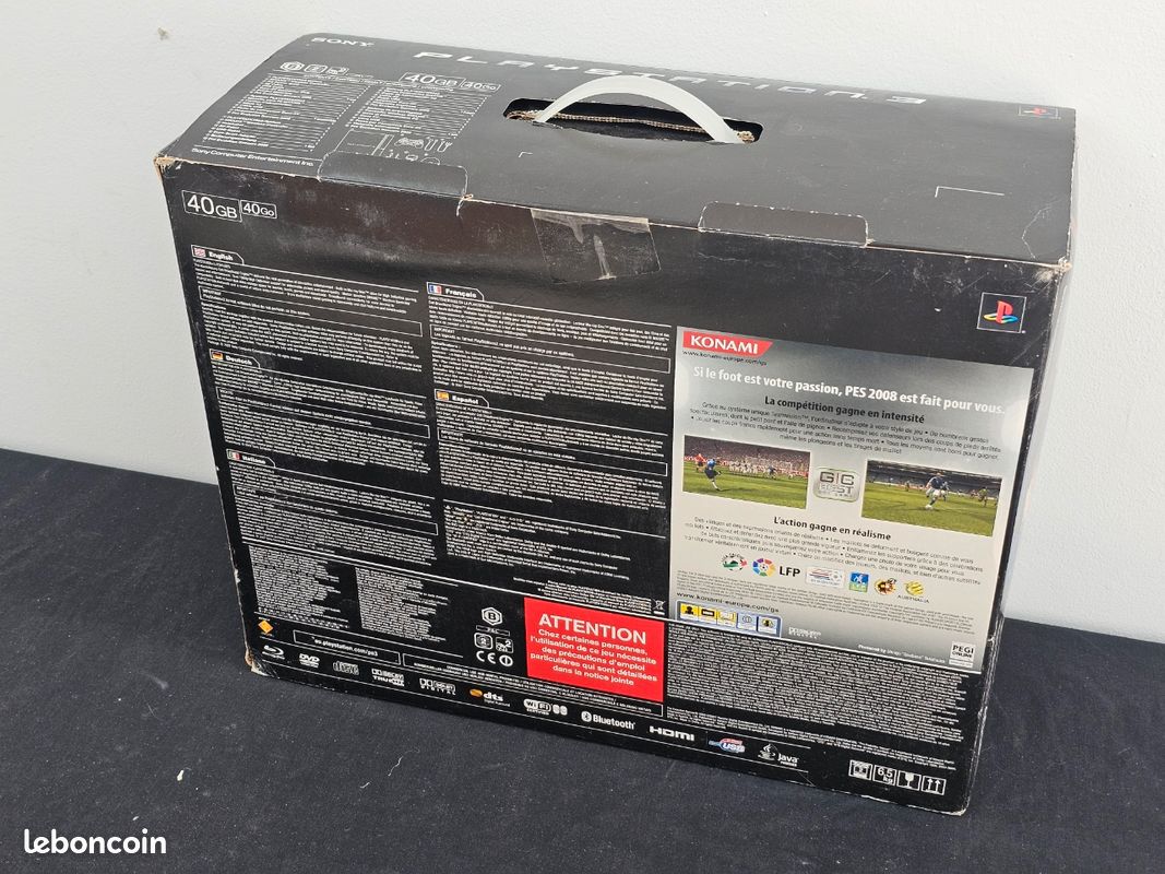 Fourreau De Boîte Pour Console PS3 Sony Playstation 3 - 40GB - Modèle CECHH04 - Occasion