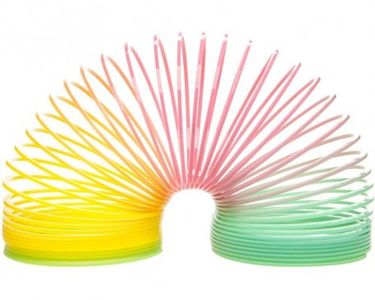 Jeu de Ressort Magique Fluo Arc en Ciel Spiral Jouet Enfant