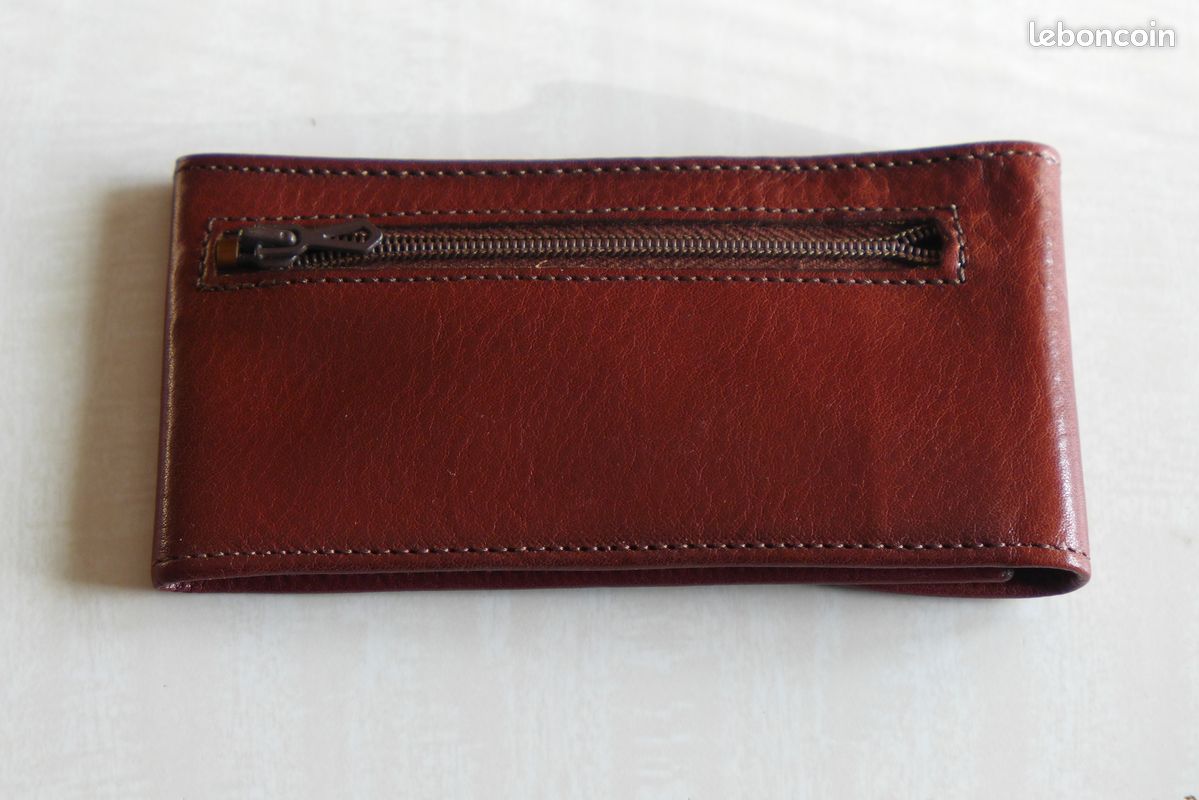 Sacoche / Pochette vintage VD cuir marron homme (image 4)