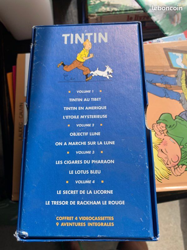 Cassettes vidéo dvd Tintin (image 2)