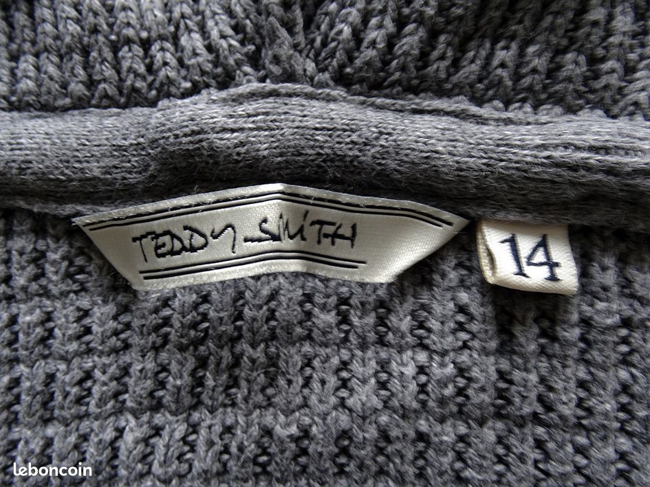 Pull capuche manches courtes TEDDY SMITH Vet13 (image 3)