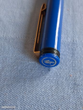 Stylo Roller Waterman Vintage Neuf De Stock - Modèle Acier Bleu Années 80-90 - Réf. Z52