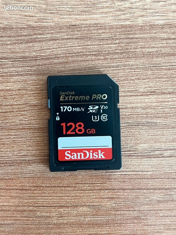 Carte SD SanDisk Extreme PRO 128Go V30 (image 1)
