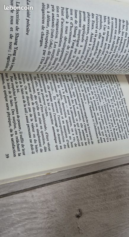 Le Livre du Prince Shang Shang Yang Philosophie Politique Chine Ancienne Flammarion (image 3)
