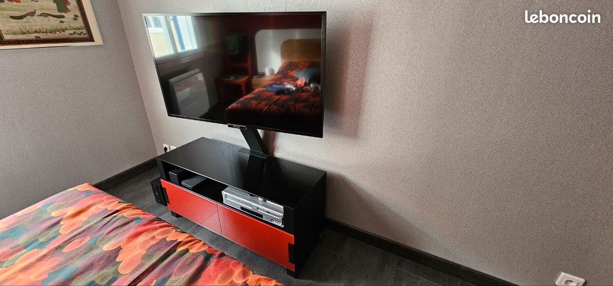 Meuble support TV Erard verre et bois Bilt 1100 (image 11)
